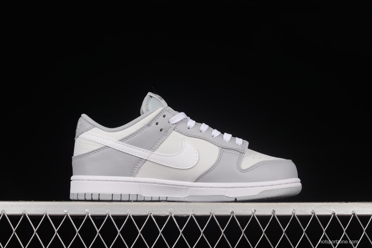 NIKE DUNK Low Retro Retro White Grey SB Buckle Breaking Backboard Fashion Casual Sneakers DJ6188-001