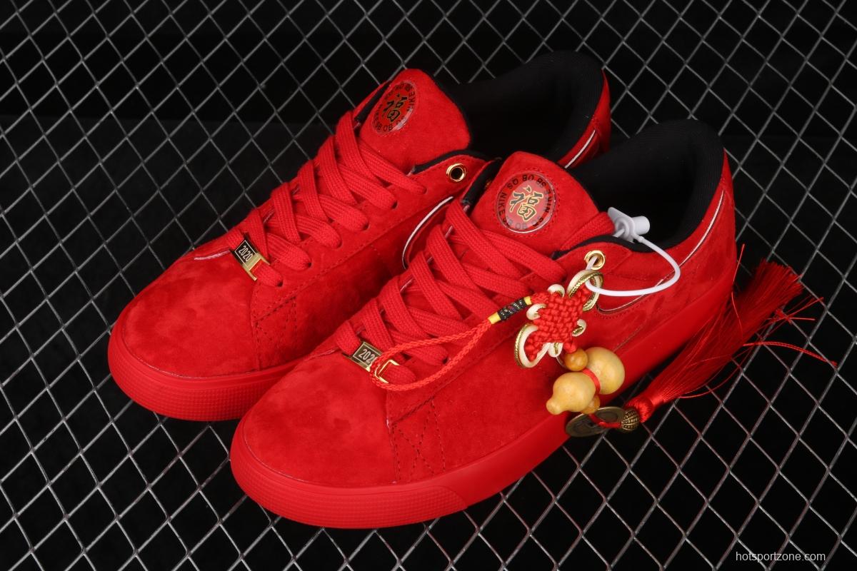 NIKE SB Blazer OG QS Trail Blazers Limited Edition Chinese Red Mouse New year Edition send blessings and money low-top board shoes leisure board shoes CJ7049-818