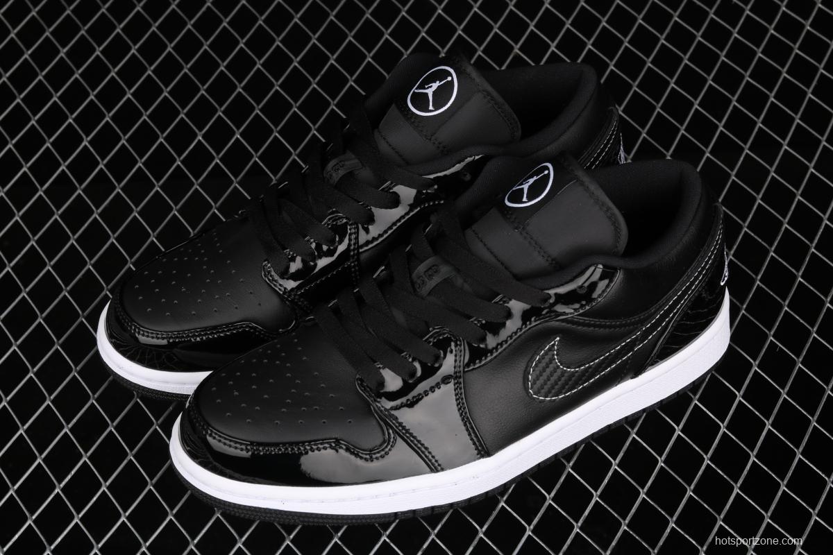 Air Jordan 1 Low ASW low-top all-Star patent leather black low-top basketball shoes DD1650-001