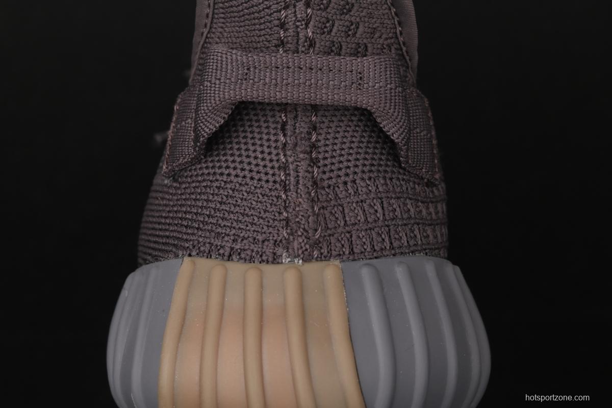 Adidas Yeezy Boost 350V2 Cinder FY2903 Darth Coconut 350 second generation hollowed-out side transparent black angel color BASF Boost original