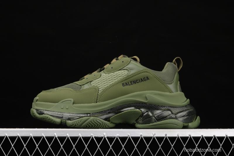 Balenciaga Triple S 3.0 full-combination nitrogen crystal outsole W2GA12325 for retro casual running shoes