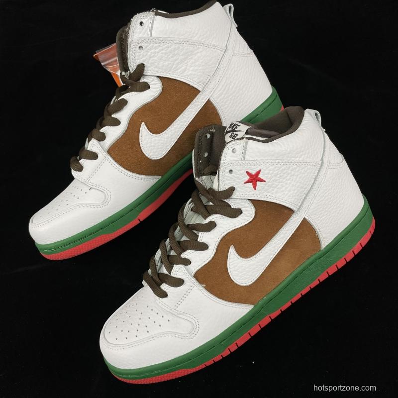 NIKE DUNK SB High Cali (2014) California Slam Dunk Series retro high-top leisure sports skateboard shoes 313171-201