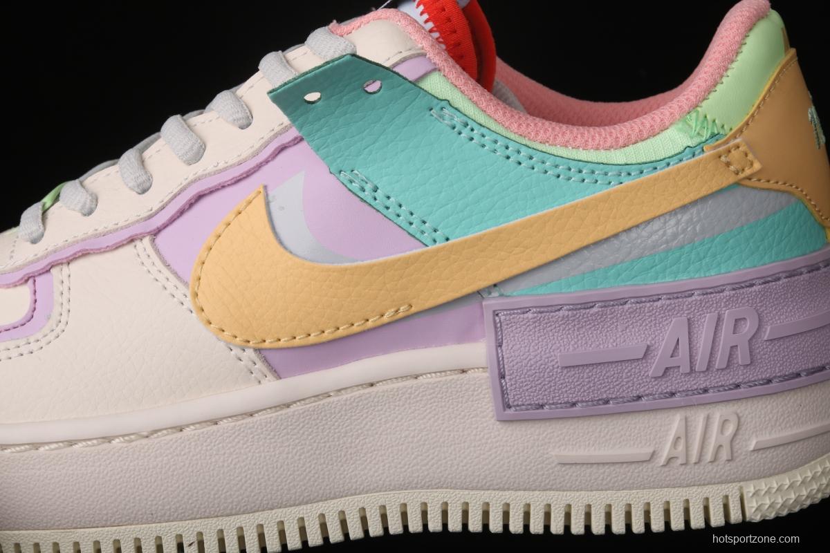 NIKE Air Force 1 ShAdidasow Tropical Twist light weight heighten low-top board shoes CI0919-101,