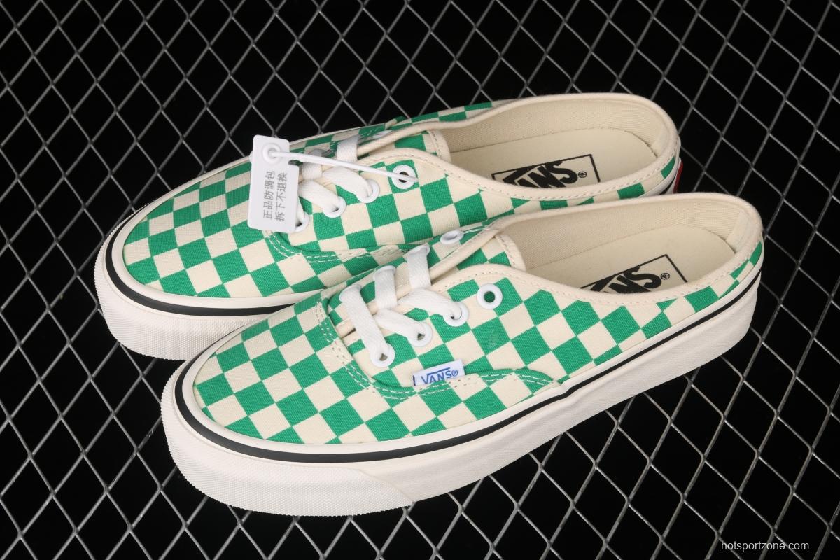 Vans Authentic checkerboard semi-dragged canvas lazy shoes VN0A54F75GR