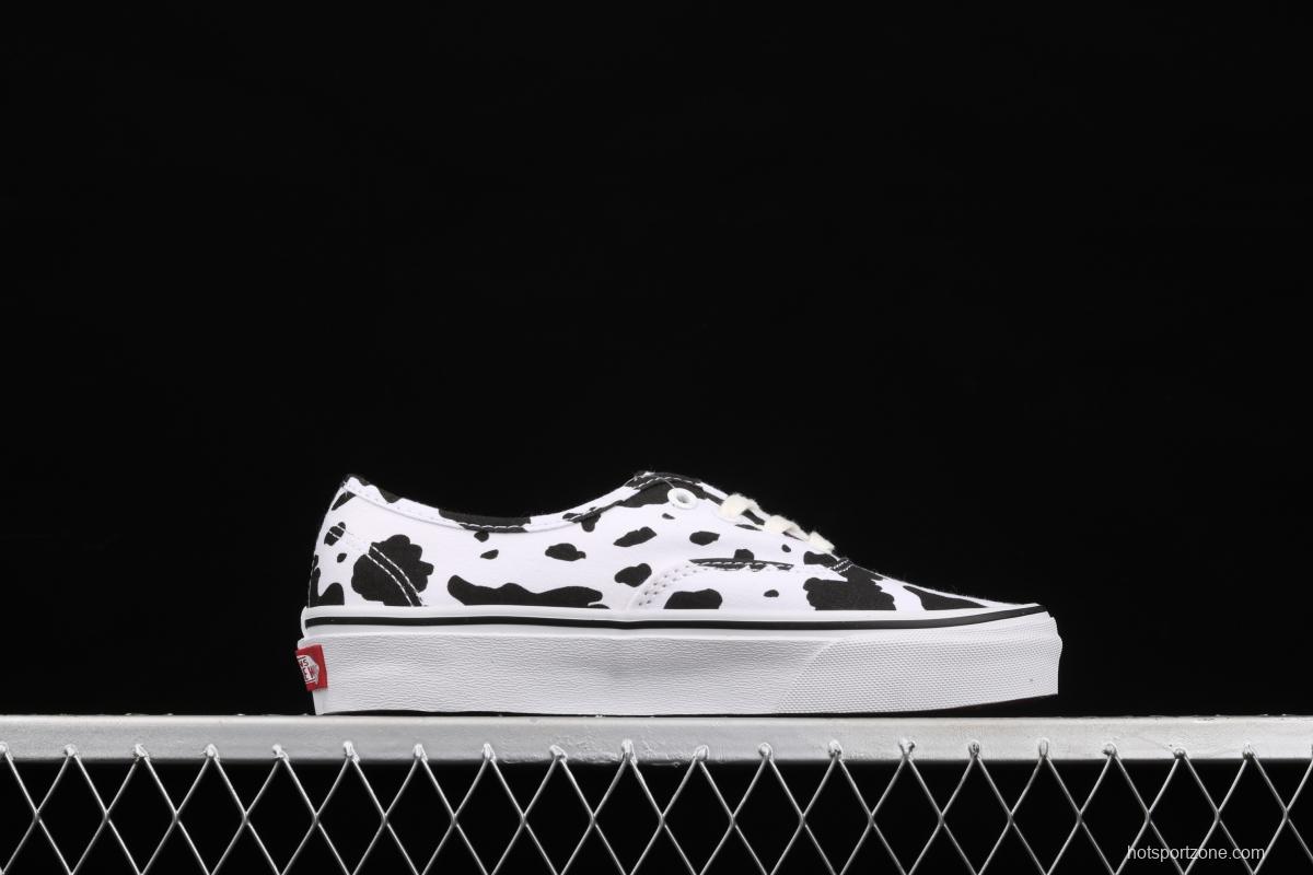 Vans Authentic Vance black and white cow striped Anaheim canvas board shoes VN0A40E5NNA