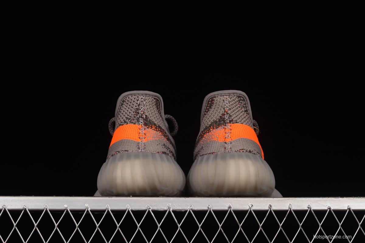 Adidas Yeezy 350 Boost V2 GW1229 Grey Orange Starry BASF Boost Original Bottom