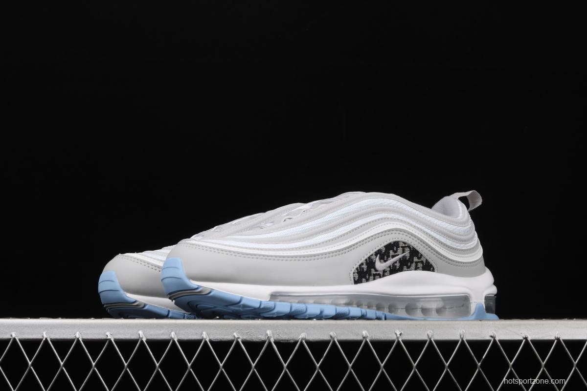 NIKE Air Max 97 Lx Dior color 3M reflective bullet air cushion running shoes AR8898-002