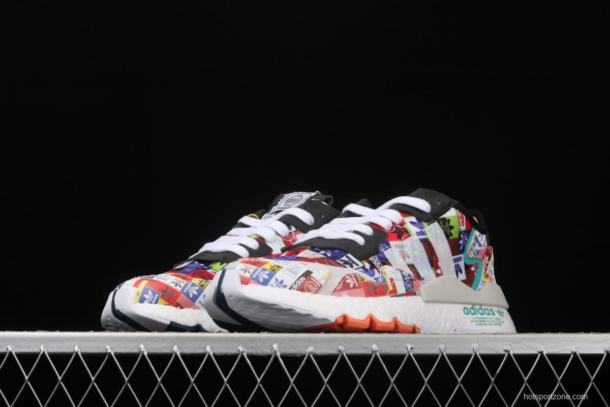 Adidas Nite Jogger 2019 Boost EF3848 3M reflective vintage running shoes