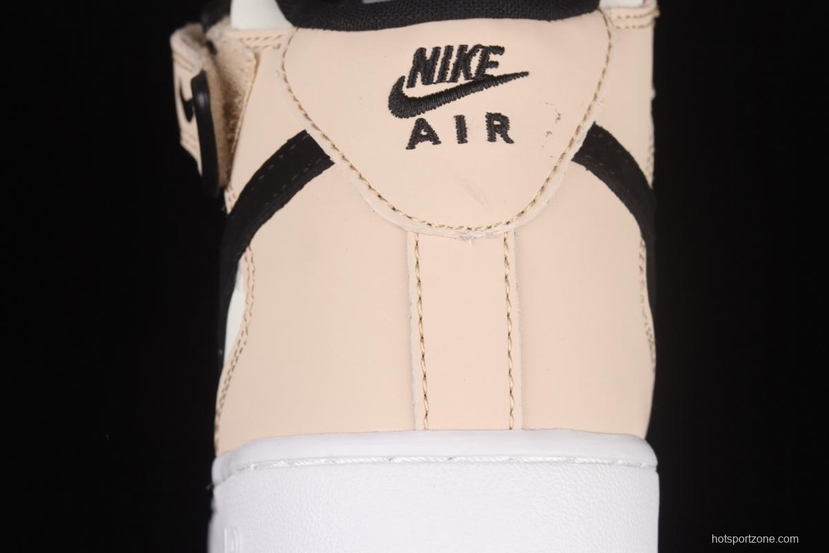 NIKE Air Force 11407Mid milk brown medium-top casual board shoes HD2523-156