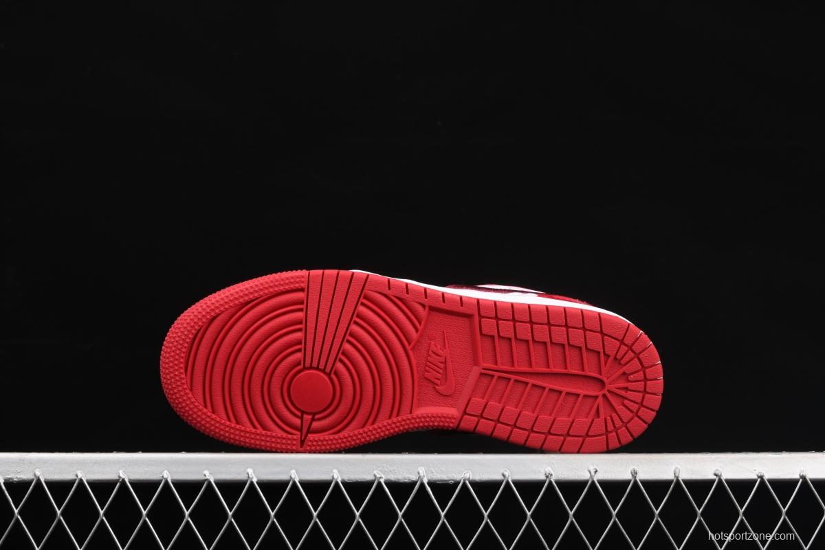Air Jordan 1 Low Christmas Red low Top Basketball shoes DB3621-600