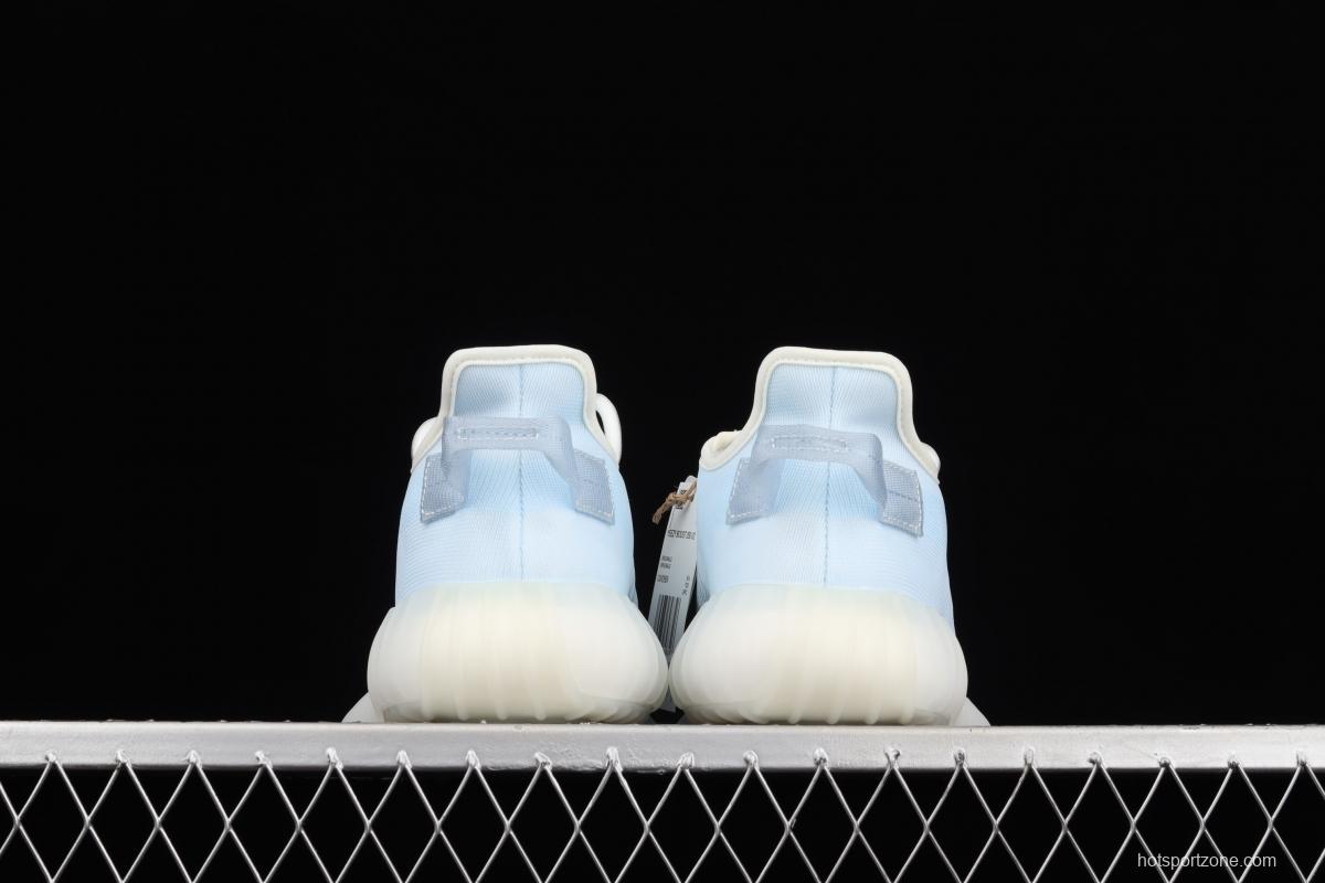 Adidas Yeezy Boost 350V2 Lce Blue GW2869 Darth Coconut 350 second generation ice silk series ice crystal blue BASF popcorn