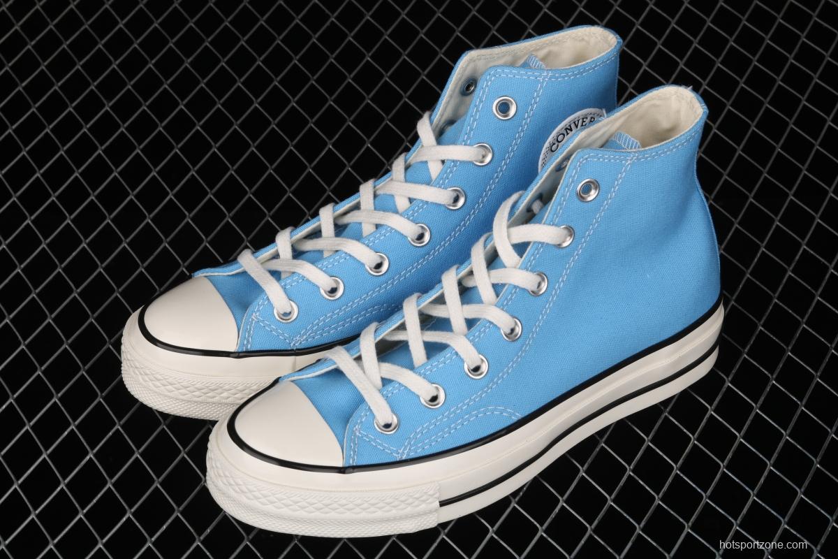 Converse Chuck 70s new spring color lake water blue matching high-top casual board shoes 171566C