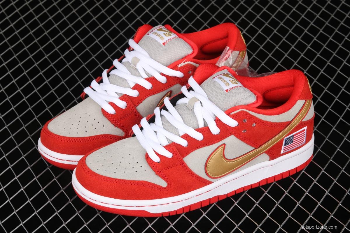 NIKE SB DUNK Low Nasty Boys American Flag Slam Dunk Series retro low-gang leisure sports skateboard 304292-610