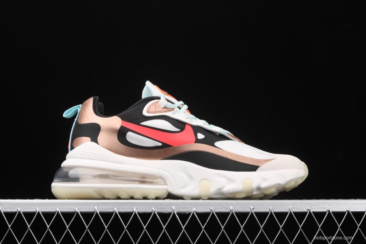 NIKE Air Max 270React new high-frequency mesh function half-palm air cushion cushioning running cloth shoes CT3428-100