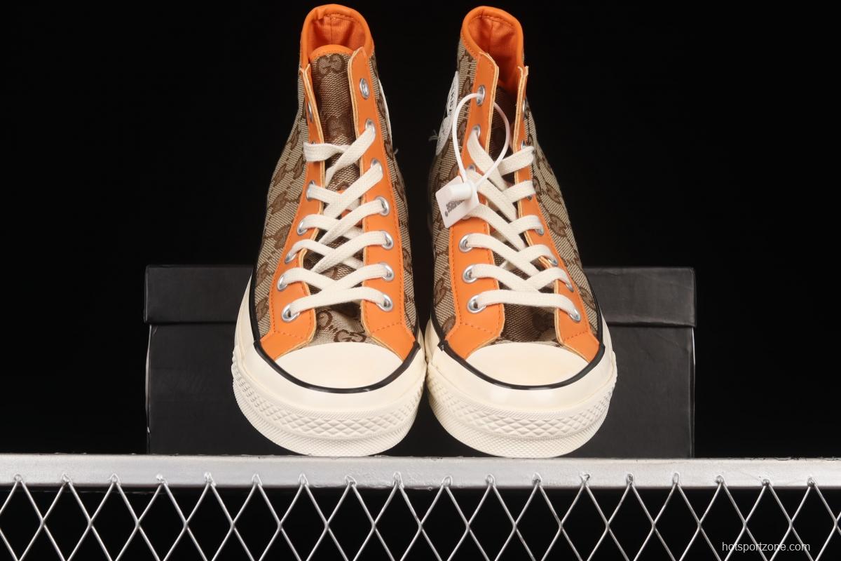 Remake Con Gucci x Converse Converse Trend High Top Casual Sneakers 169768C