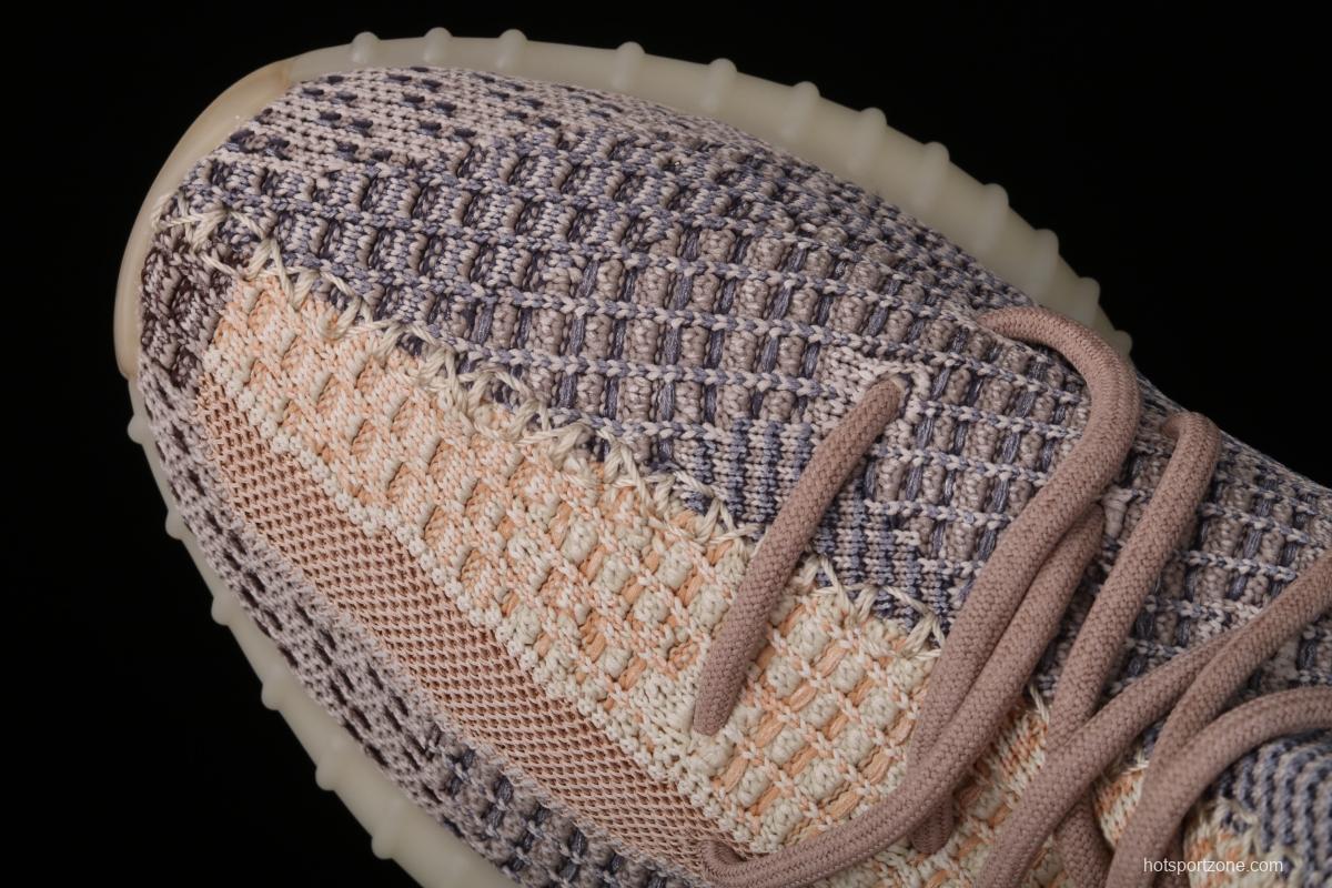 Adidas Yeezy 350 Boost V2 Ash Pear GY7658 Darth Coconut 350 second Generation hollowed-out Grey Pearl Color BASF Boost original