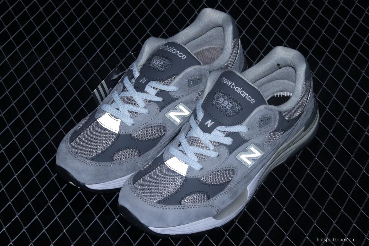 New Balance NB MAdidase In USA M992 series American blood classic retro leisure sports daddy running shoes M992GR