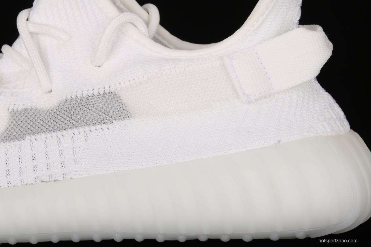 Adidas Yeezy 350 Boost V2 EG7962 Darth Coconut 350 second generation pure white hollowed-out silk color matching