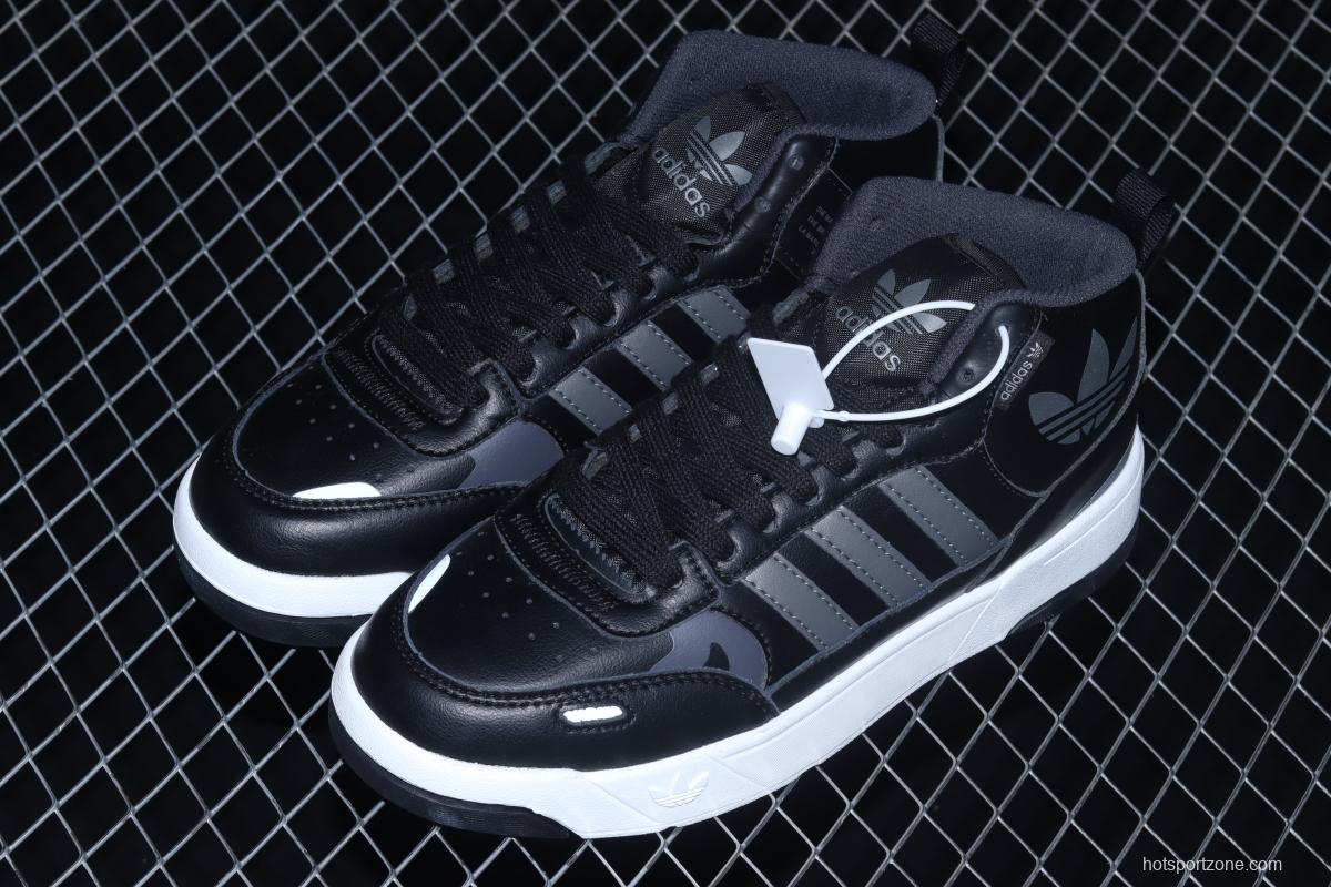 Adidas Post UP H00165 Darth clover middle top casual basketball shoes