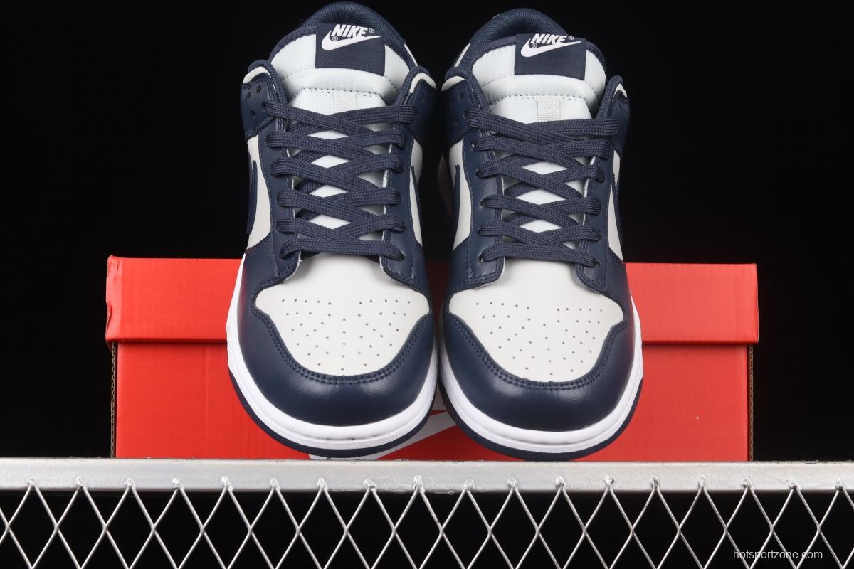 NIKE SB DUNK Low Georgetown Hoyas white, gray and blue SB buckle rebound fashion casual board shoes CW1590-004