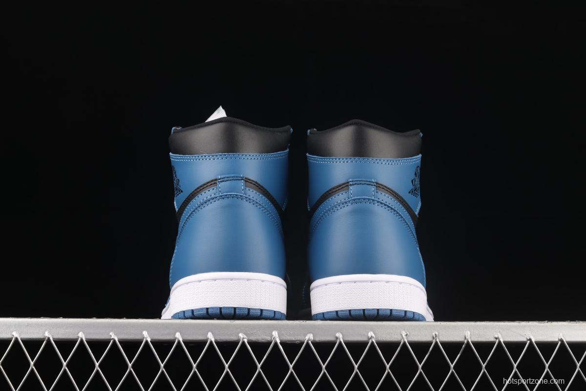 Air Jordan 1 Retro High OG Dark Marina Blue Royal Blue 2.0 high top basketball shoes 555088-404