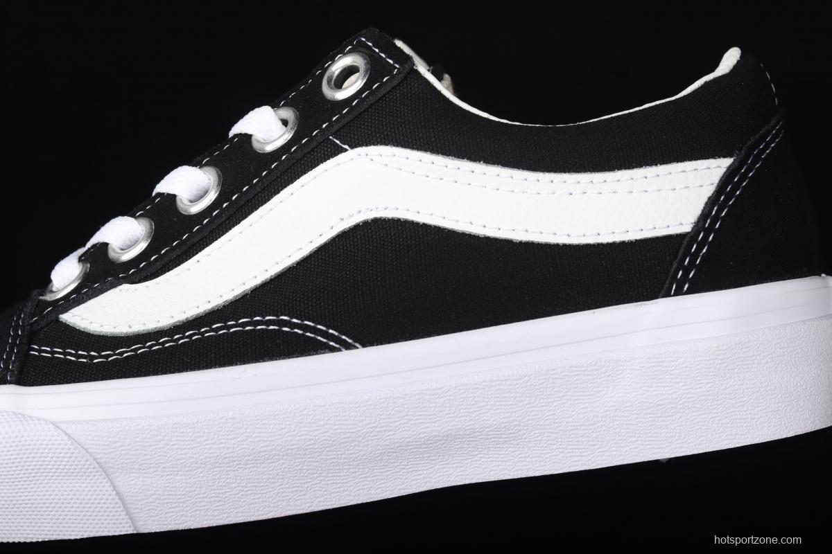 Vans Old Skool OS black and white side wide stripes LOGO low-top trendy sneakers VN0A3WLY6BT
