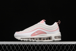 NIKE Air Max 97 White and pink 3M reflective bullet running shoes 921733-104