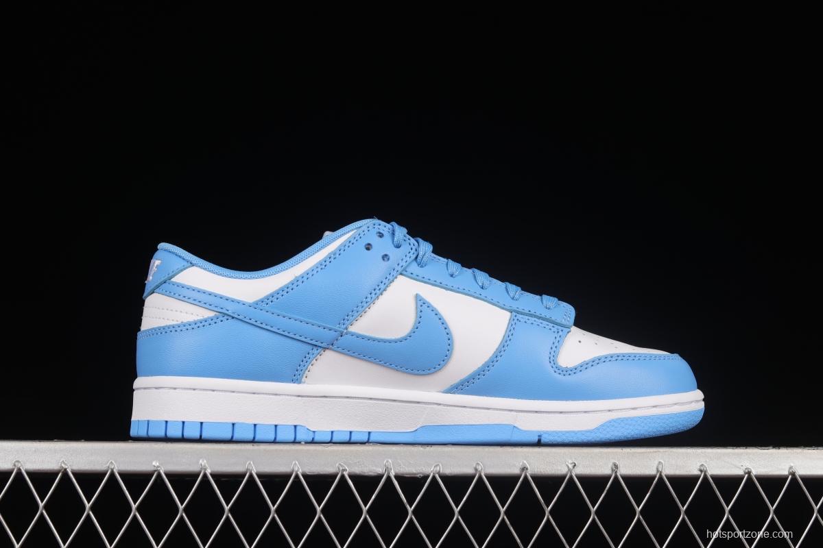 NIKE DUNK Low University Blue white blue North Carolina white and blue dunk series low-top casual sports skateboard shoes DD1391-102