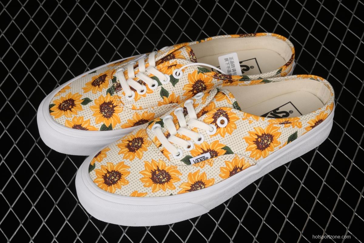 Vans Authentic Limited Edition clear Summer Daisy Sunflower Printing half-drag VN0A5HYP6SR