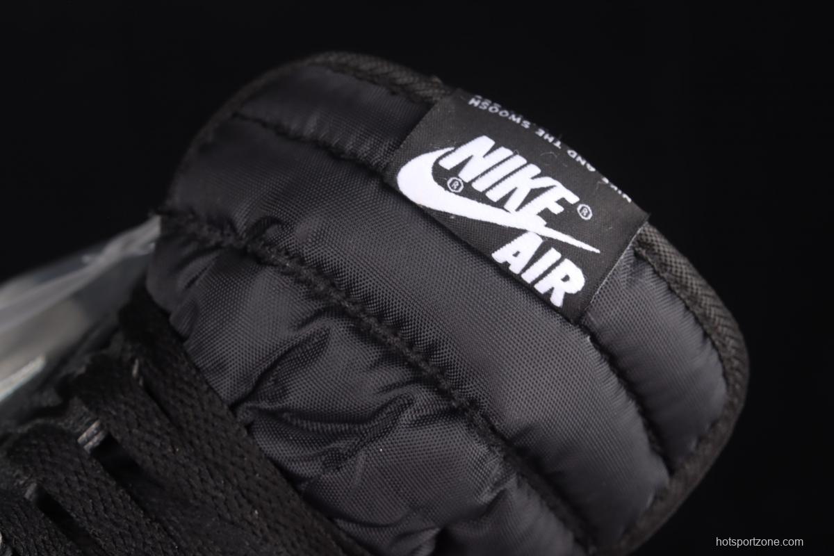 Air Jordan 1 High OG Rebellionaire black gray prohibited to wear Rebel high-top basketball shoes 555088-036