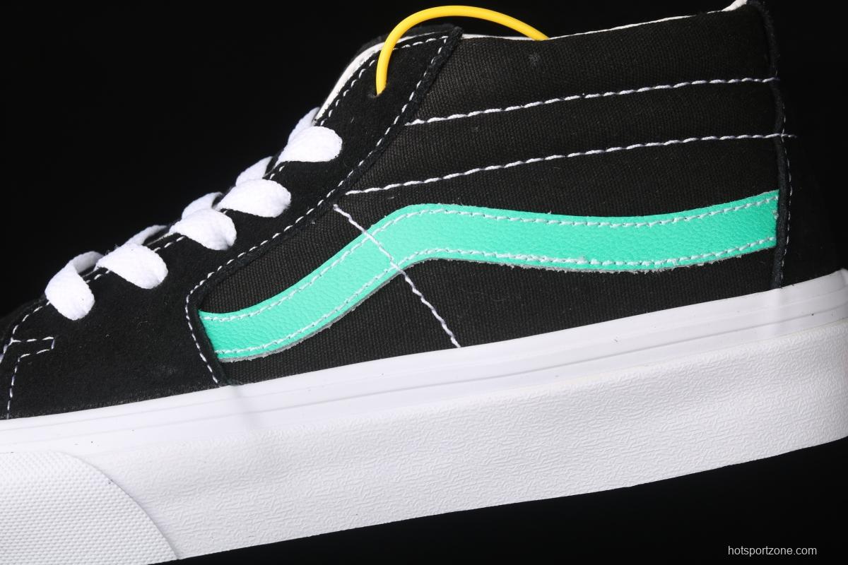 Vans Sk8 Mid Vansi Zhongbang series candy green leisure board shoes VN0A3WM34FV