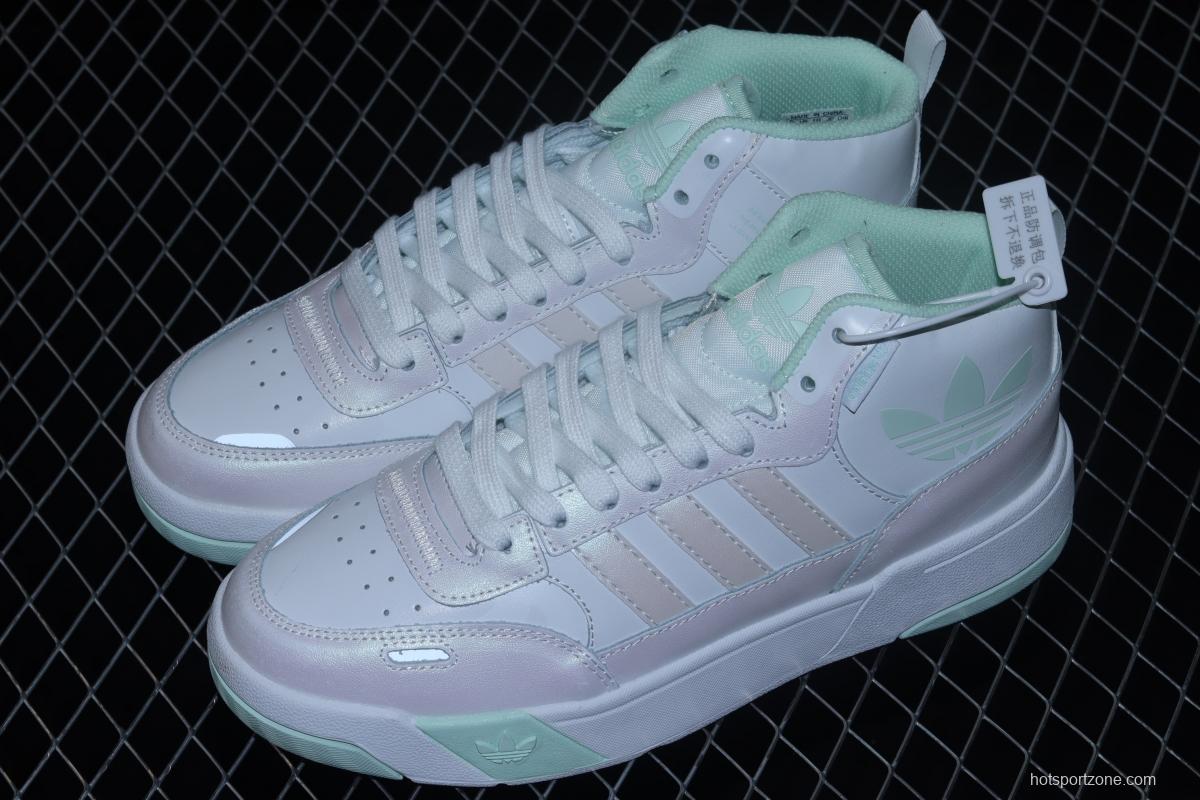 Adidas Post UP GX2490 Darth clover middle top casual basketball shoes