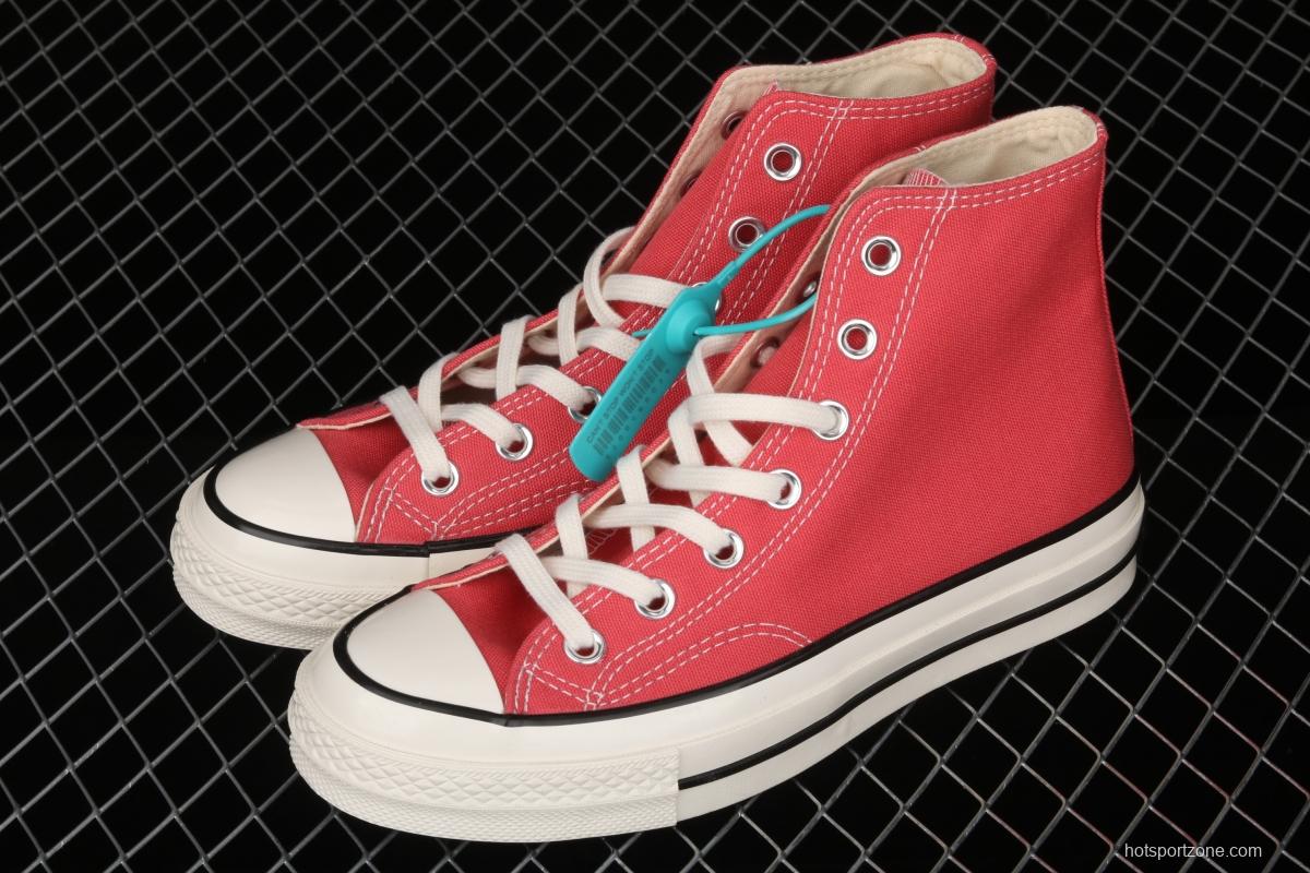 Converse 70s spring new color environmental protection watermelon red high top leisure board shoes 170790C