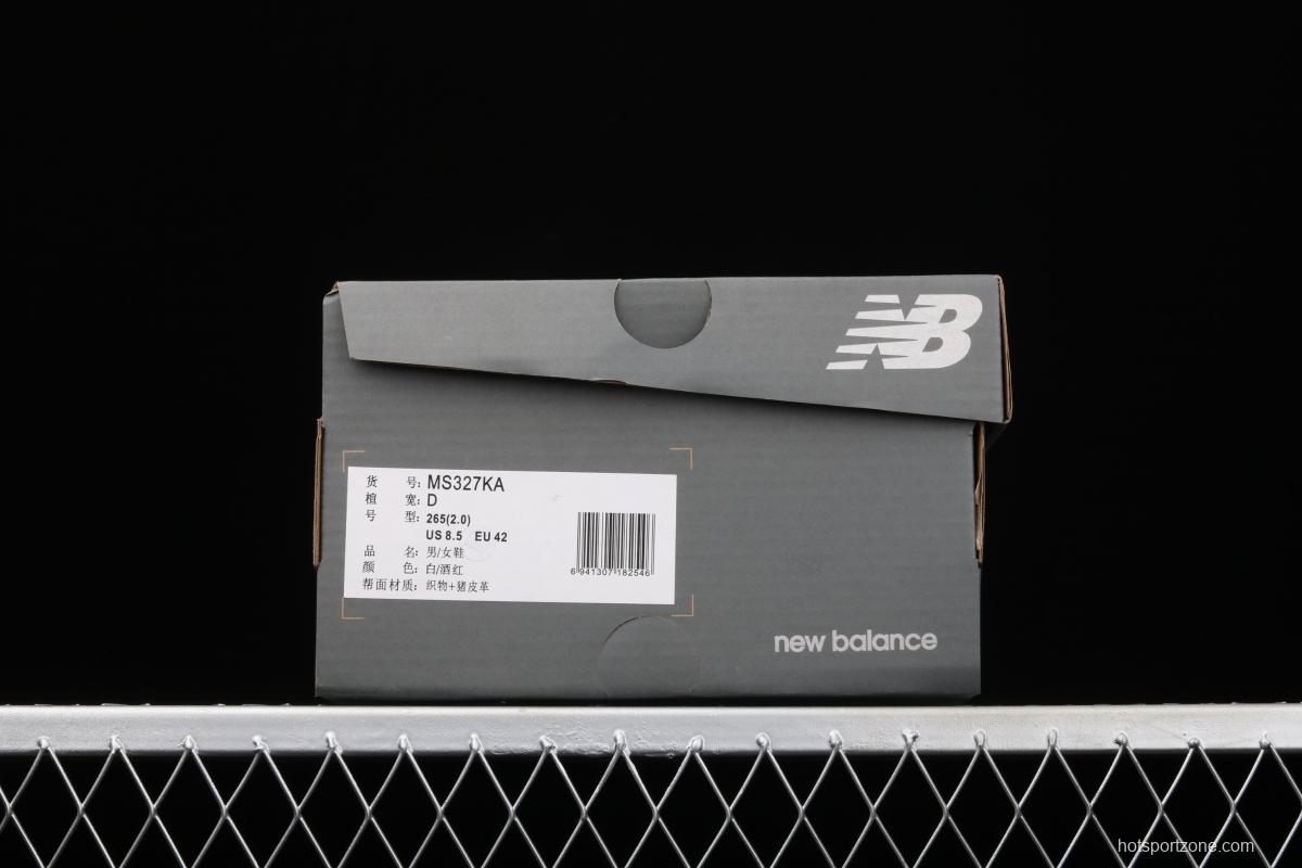 New Balance MS327 series leather retro leisure sports jogging shoes MS327KA