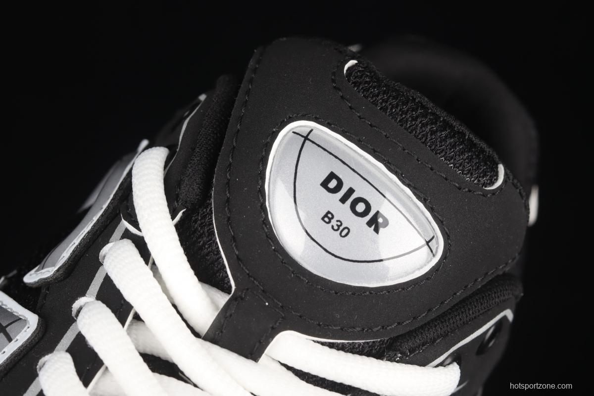 Dior B30 Microfiber Mesh B30 CD series sports shoes LY66140 Black