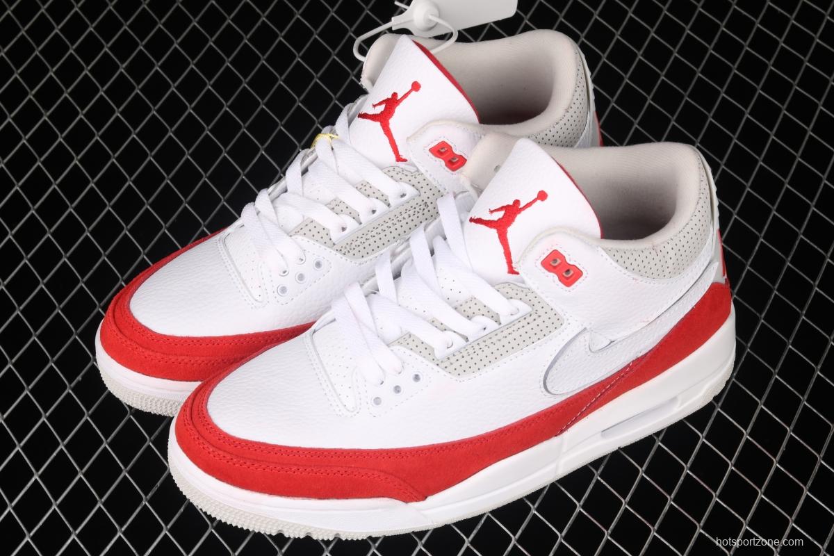 Air Jordan 3 Retro TiNIKEer white and red hook layer true standard CJ0939-100