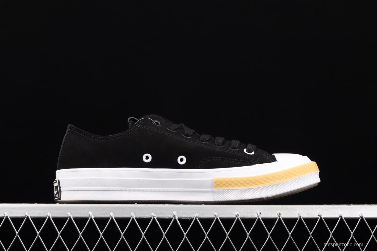 CLOT x Converse Chuck 70 OX PALOMA BLACK joint black suede low-top casual board shoes 171841C