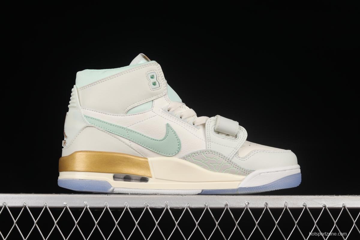 Air Jordan Legacy 312 Top Quality Mint Green Color Matching Velcro 3-in-1 Sneakers DR8486-131