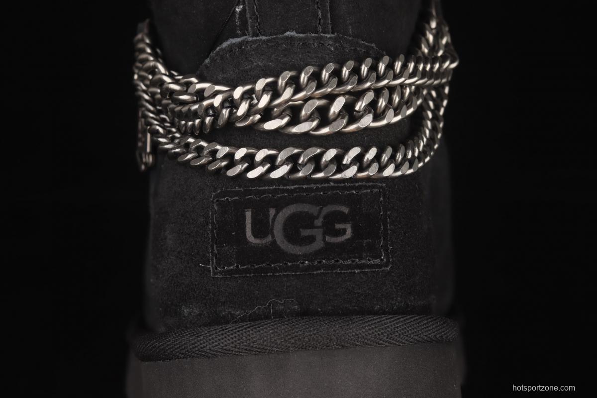 UGG Mini Bailey Button II outdoor snow boots in metal chain 1123668