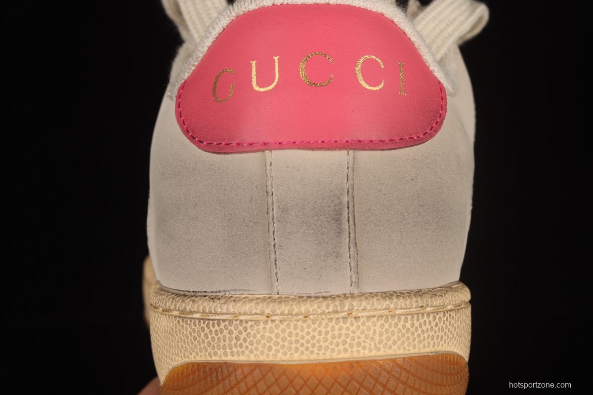 Gucci Distressed Screener Sneaker Gucci classic dirty shoes