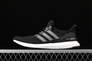 Adidas Ultra Boost 4. 0 5th Anniversary Burgundy BB6220 fourth generation knitted striped star black and white UB
