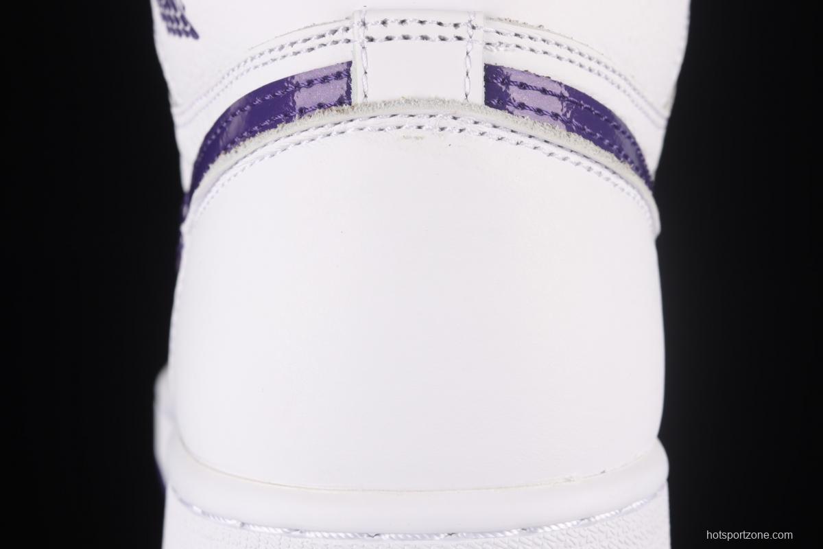 Air Jordan 1 High OG Court Purple White and Purple CD0461-151