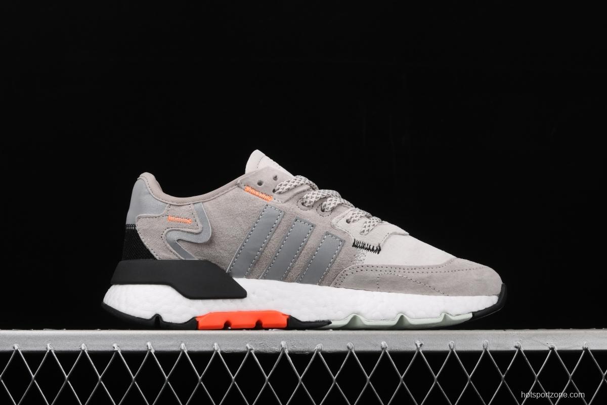 Adidas Nite Jogger 2019 Boost EG7999 suede stitching 3M reflective vintage running shoes