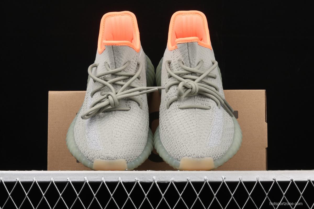 Adidas Yeezy Boost 350 V2 Desert Sage FX9035 Darth Coconut 350 second generation hollowed-out galactic sage color BASF Boost original