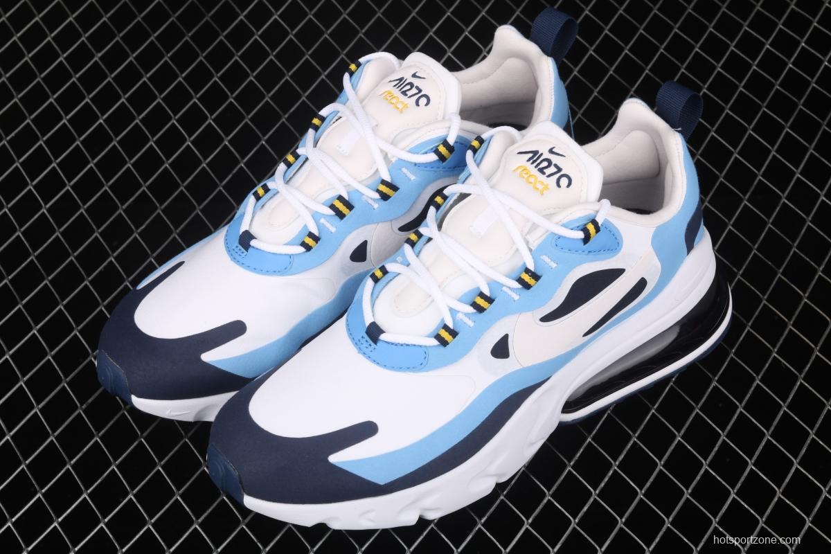 NIKE Air Max 270React new high-frequency mesh hollowing out function half-palm air cushion running shoes CT1264-104