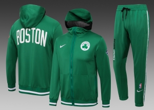 21 22 NBA Tracksuit Full Zipper Tracksuit Hoodie NBA Boston Celtics Green H0099#