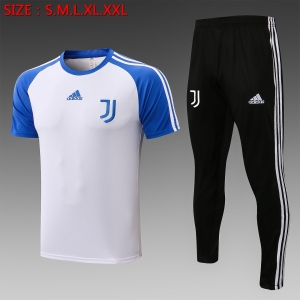 21 22 Juventus Short SLEEVE White Blue SLeeve C788#