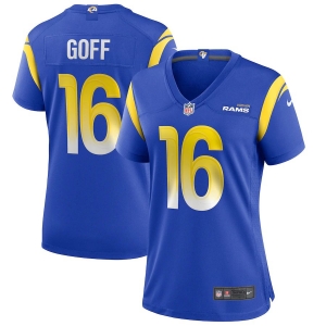 Women's Jared Goff Royal Player Limited Team Jersey
