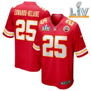 Men's Clyde Edwards-Helaire Red Super Bowl LV Bound Player Limited Team Jersey