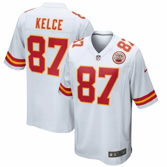Men's Travis Kelce White Player Limited Team Jersey